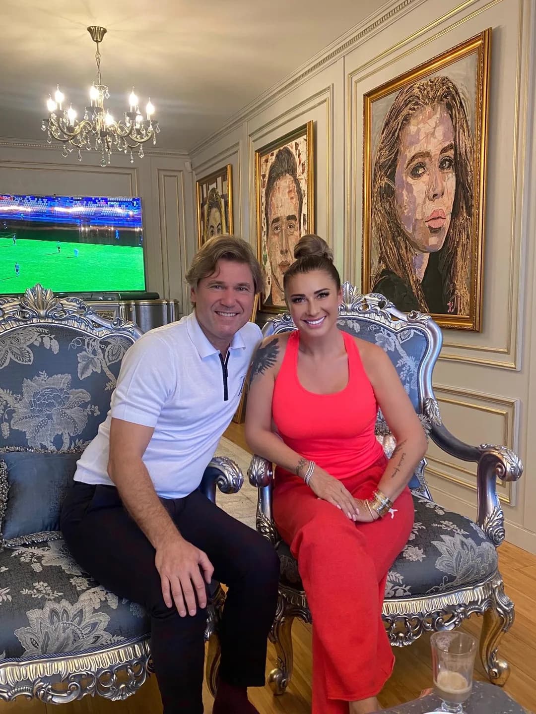 Florin Răducioiu, antrenor, alături de Anamaria Prodan