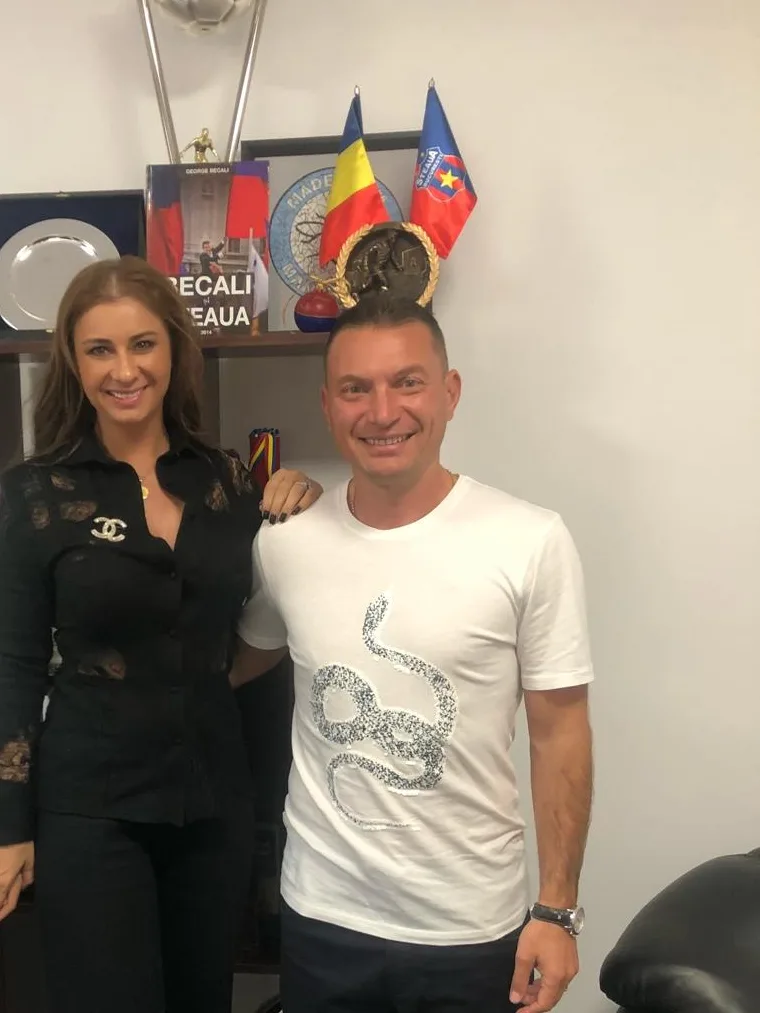 Pompiliu Stoica, fost internațional, alături de Anamaria Prodan